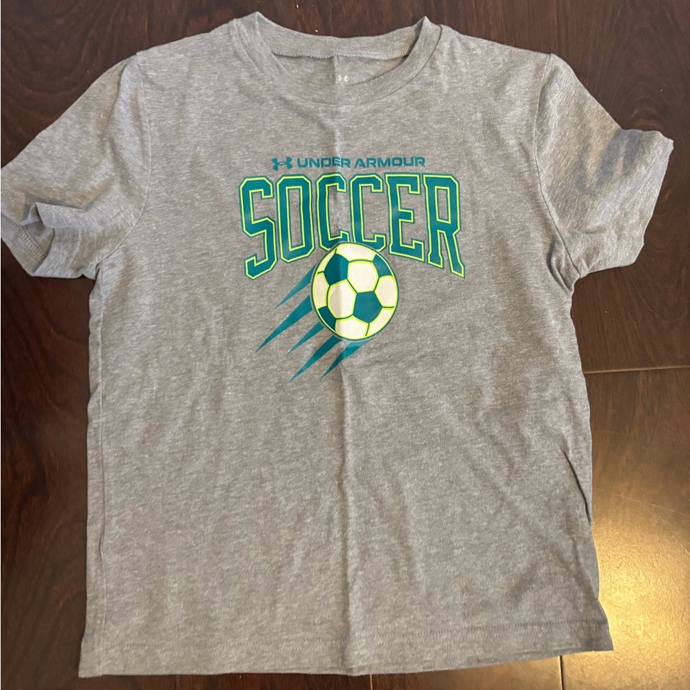 Under Armour Kids Gray Soccer Tee